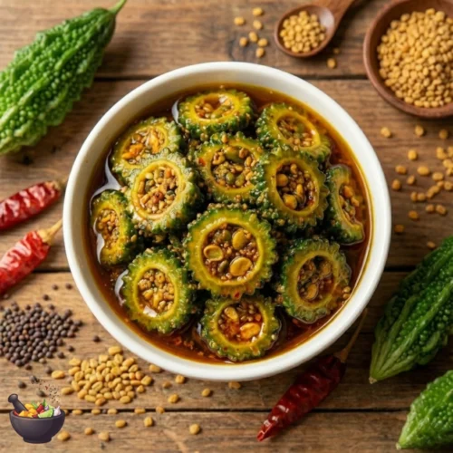 Karela Pickle in Mustard Oil