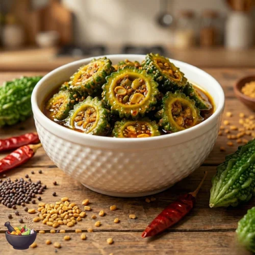 Karela Pickle in Mustard Oil
