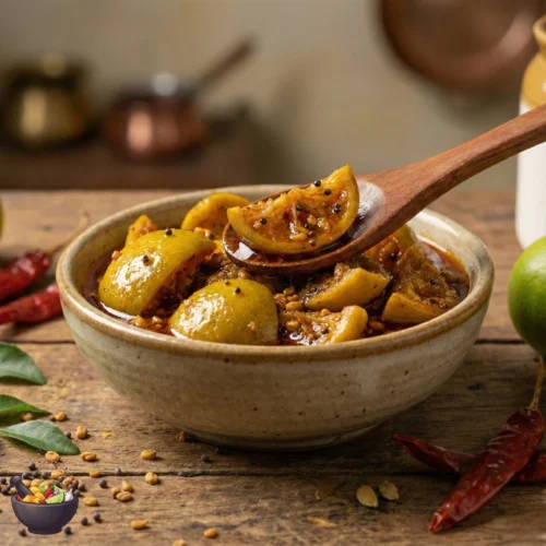 Lime Pickle in Mustard Oil