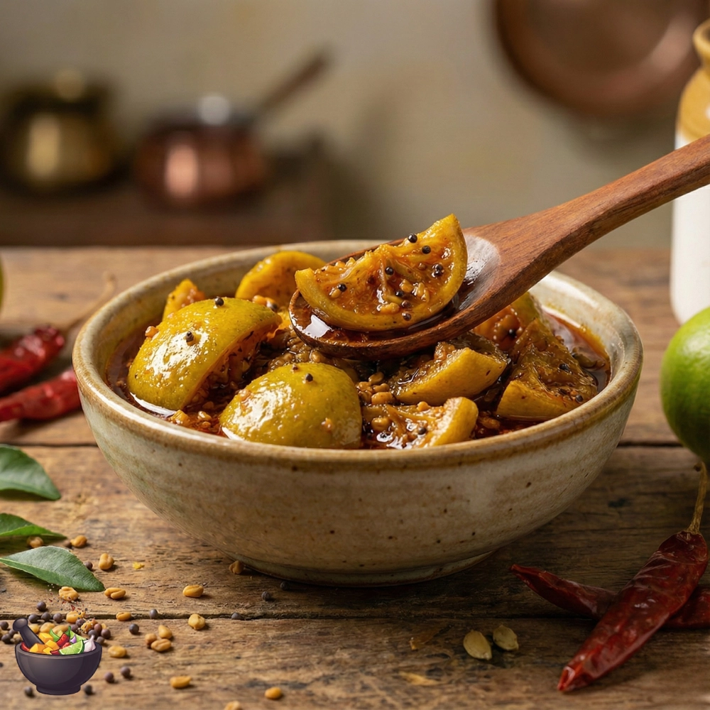Lime Pickle in Mustard Oil