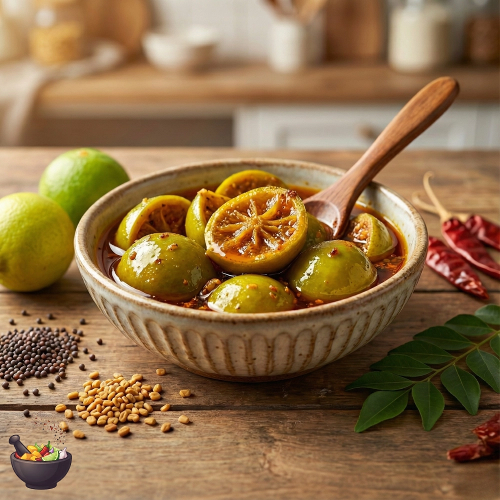 Lime Pickle in Mustard Oil