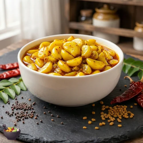Garlic Pickle in Mustard Oil