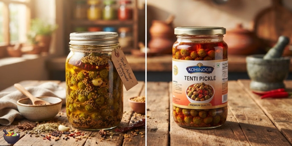 Tenti Pickle vs Store-Bought Pickle Comparison Jar