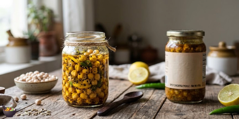 White Chickpea Pickle vs Store-Bought Pickle Comparison